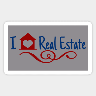 I Love Real Estate Magnet